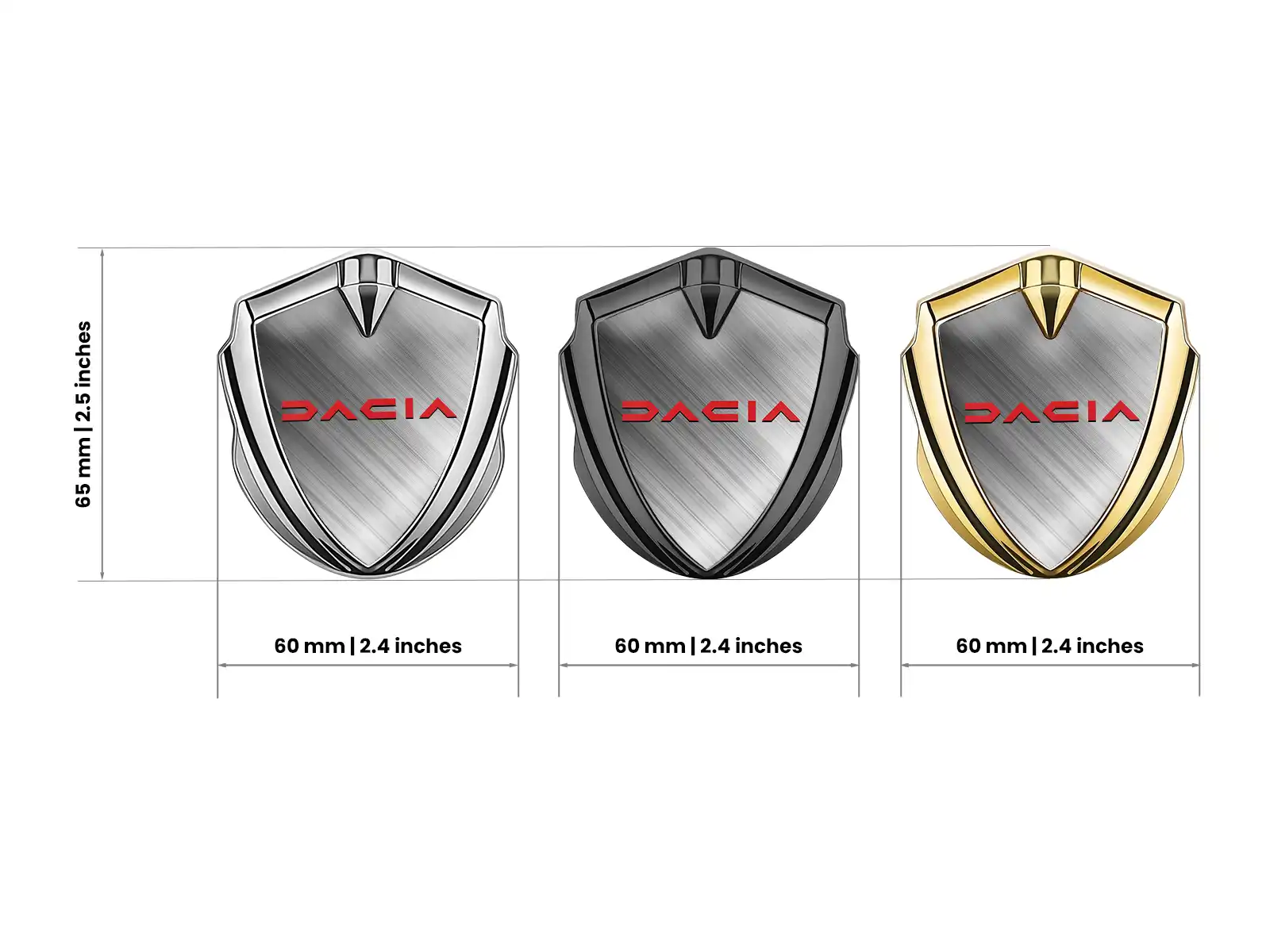 Dacia Emblema Silicone Badge Disegno High-End Look Drift